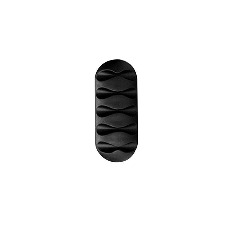 Silicone Cable Organizer Clips | Desktop USB Cord Winder & Tidy Management